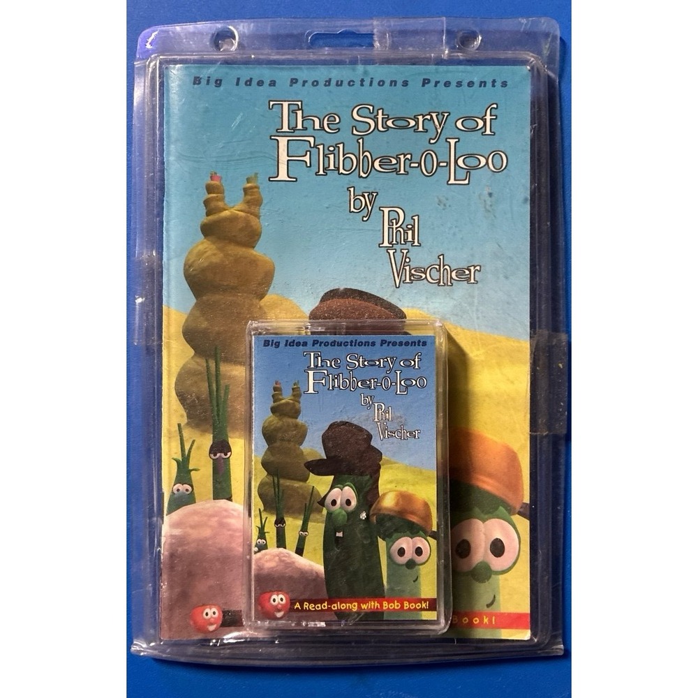 The Story of Flibber-o-Loo Cassette Tape & Book 1997 Read Along Bob